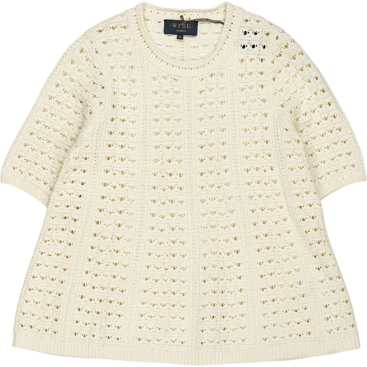 WYSE Ivory Isla Stitch Jumper