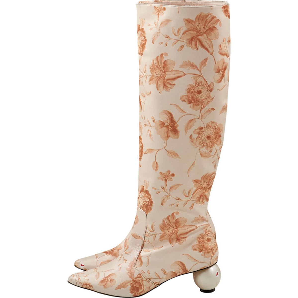 Mother of Pearl Floral Knee-High Boots EU 40