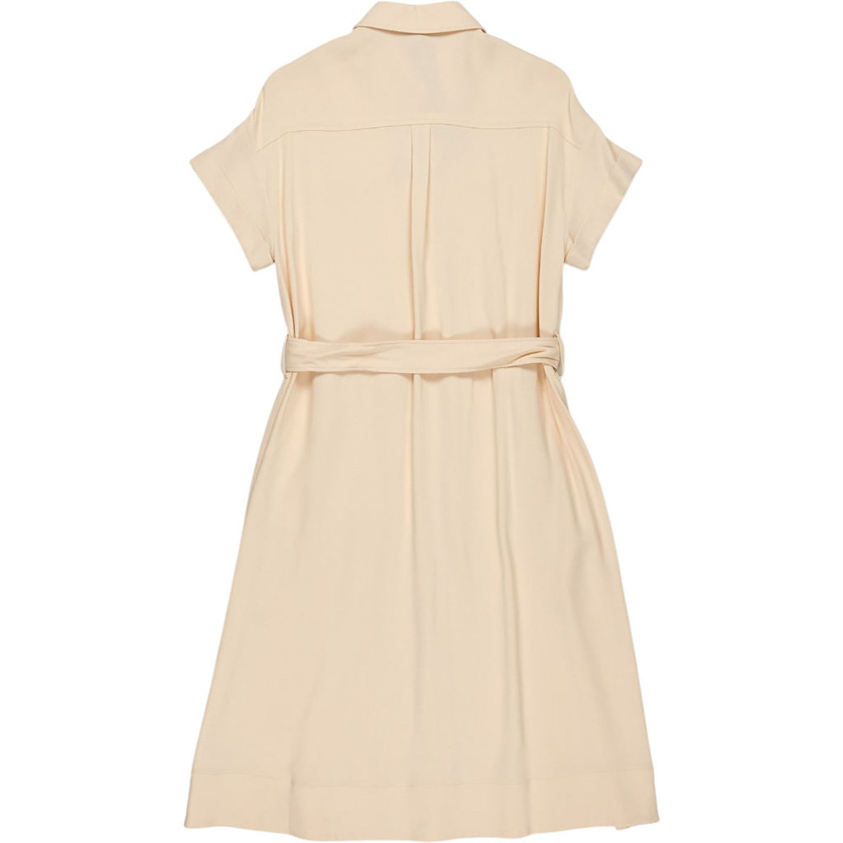 Vivere Cream Emily Belted Dress