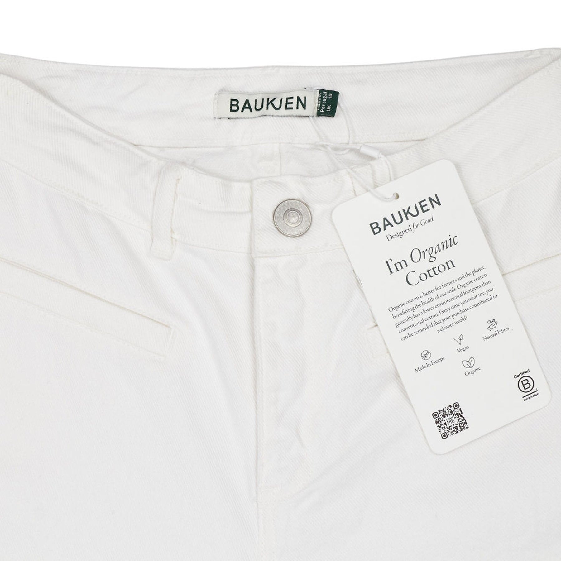 Baukjen White Wide Leg Jeans