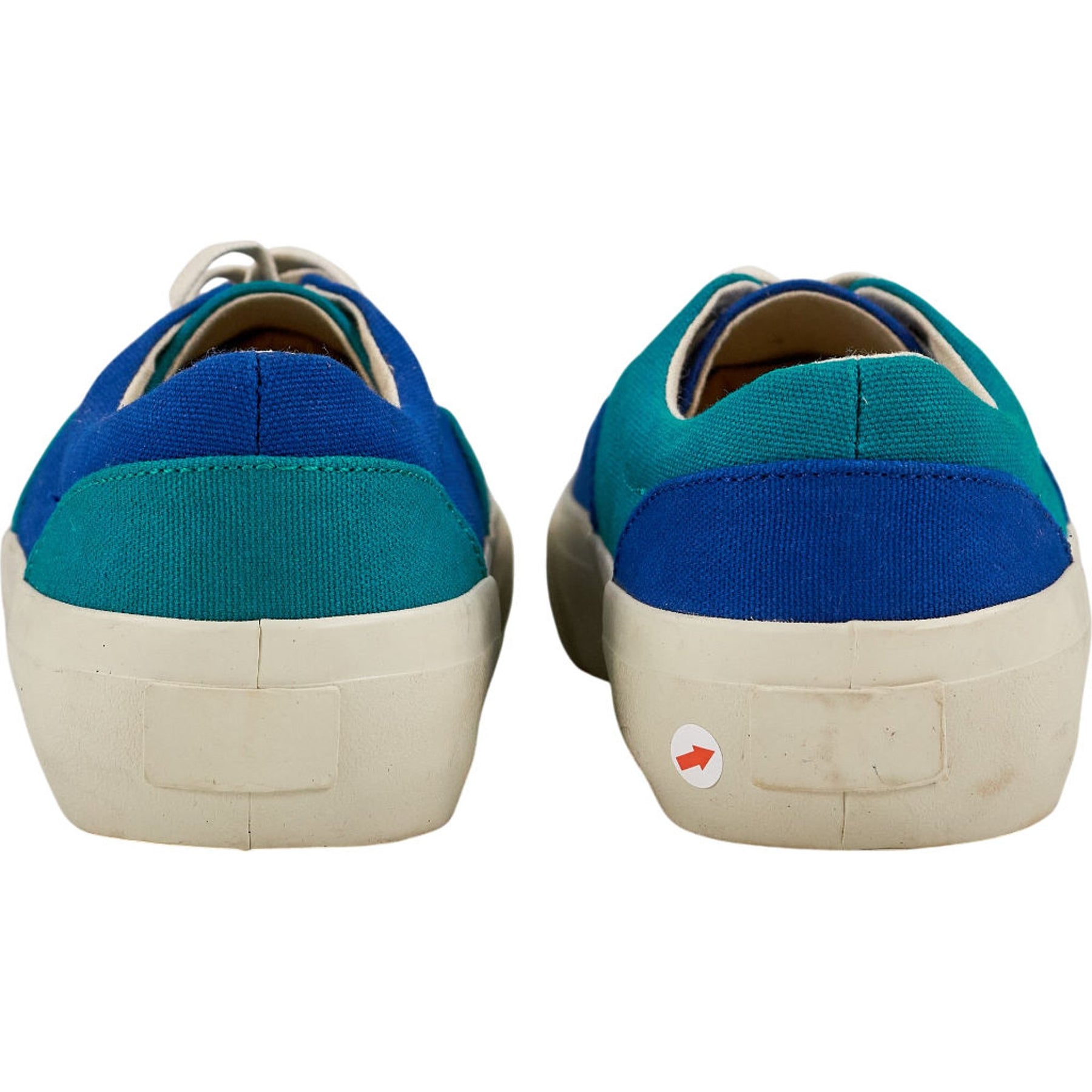 YMC Multi Blue Canvas Trainers