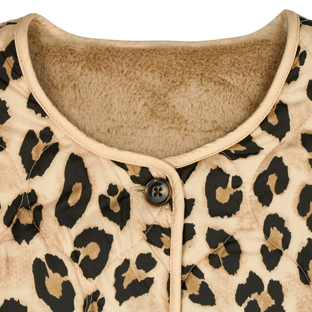 Wyse Leopard Print Gilet UK 8
