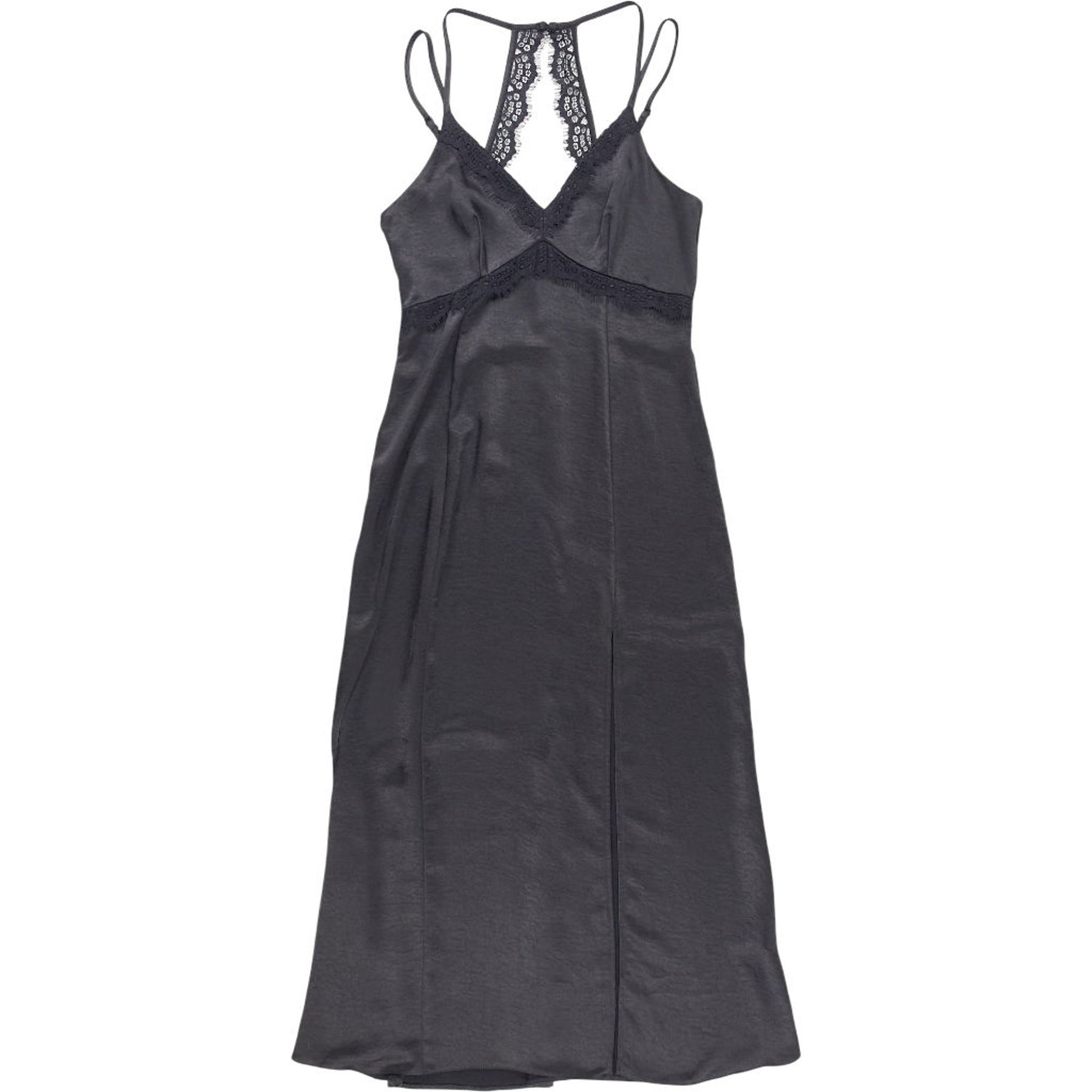 Omnes Black Lace Midi Dress