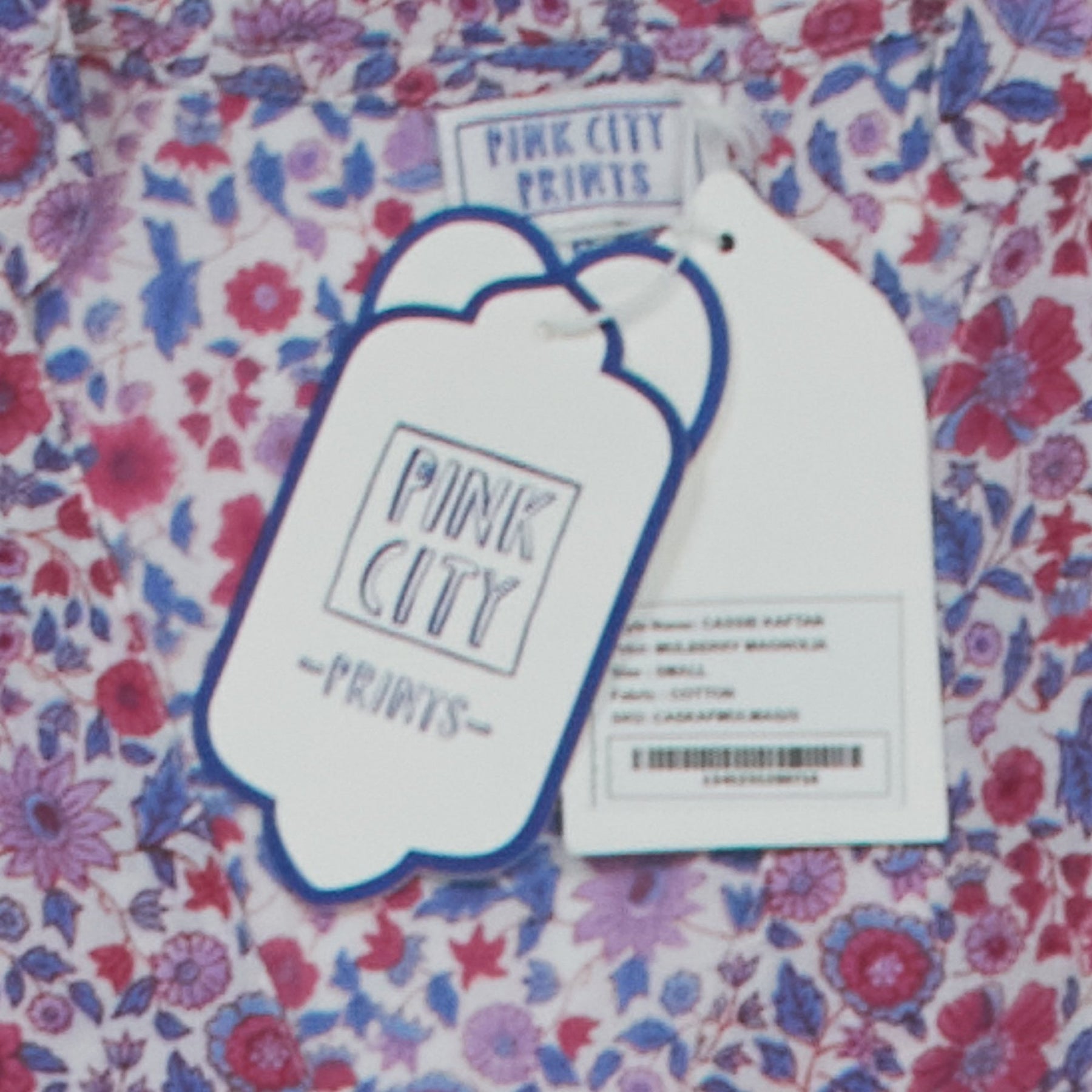 Pink City Prints Cassie Kaftan Dress M