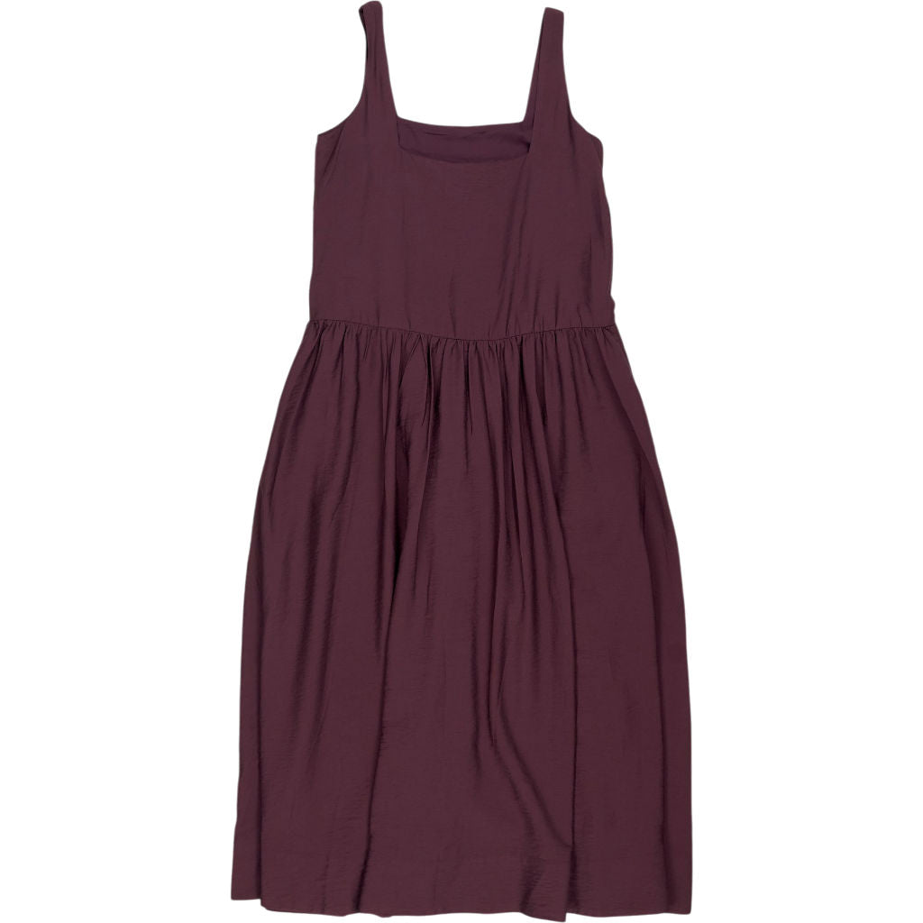 Hush Fudge Brown Square Neck Midi Dress