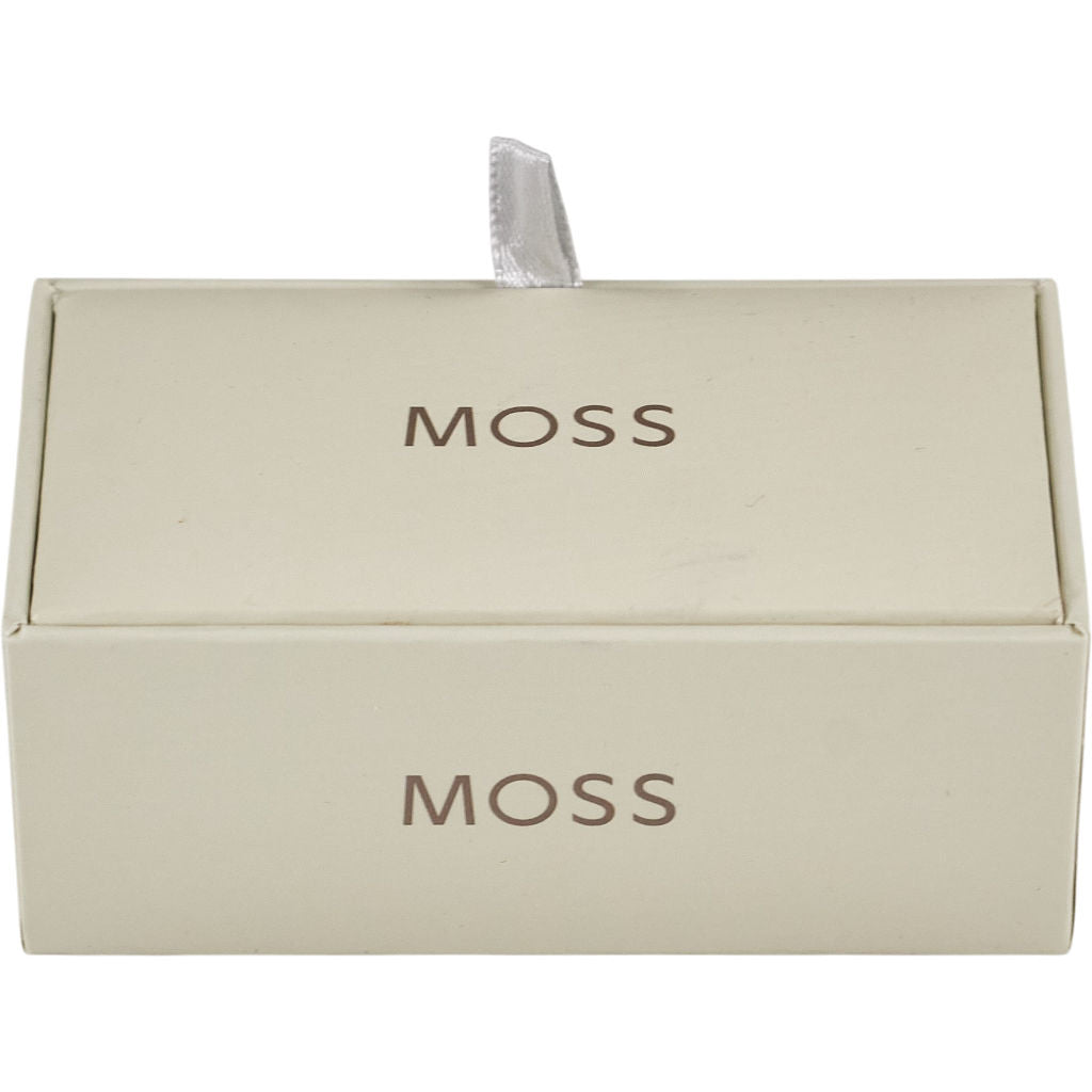 Moss Silver Textured Cufflinks