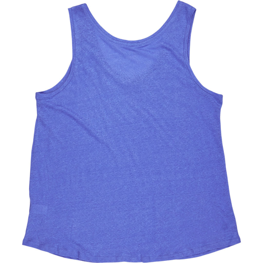 NRBY Blue Linen Tank Top