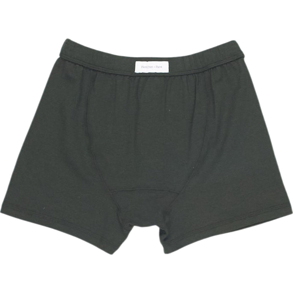 Hamilton + Hare Green Button Boxer Shorts
