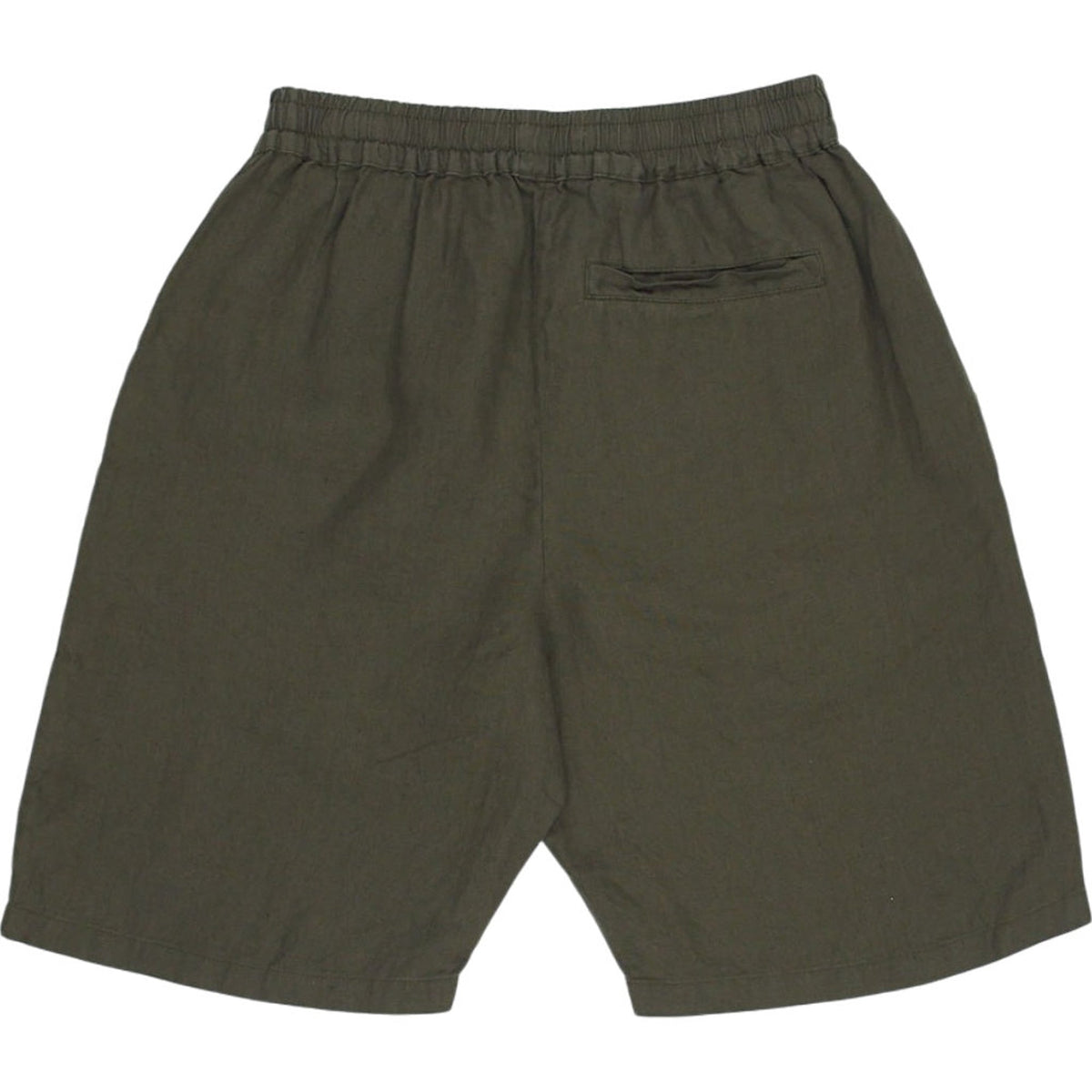 Hamilton + Hare Khaki Linen Shorts