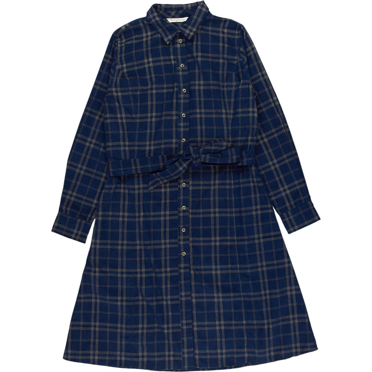 Beaufort & Blake Navy Check Shirt Dress