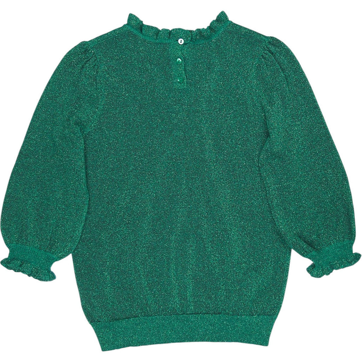 WYSE Green Lucia V-Neck Jumper