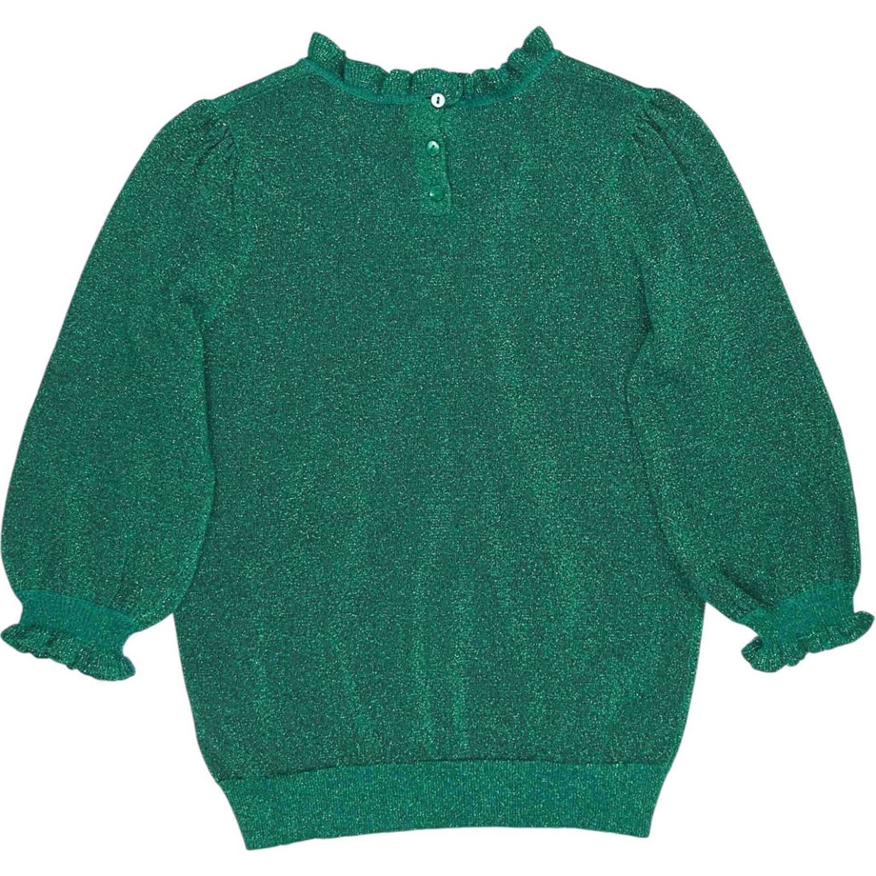 Wyse Green Lucia V-Neck Jumper