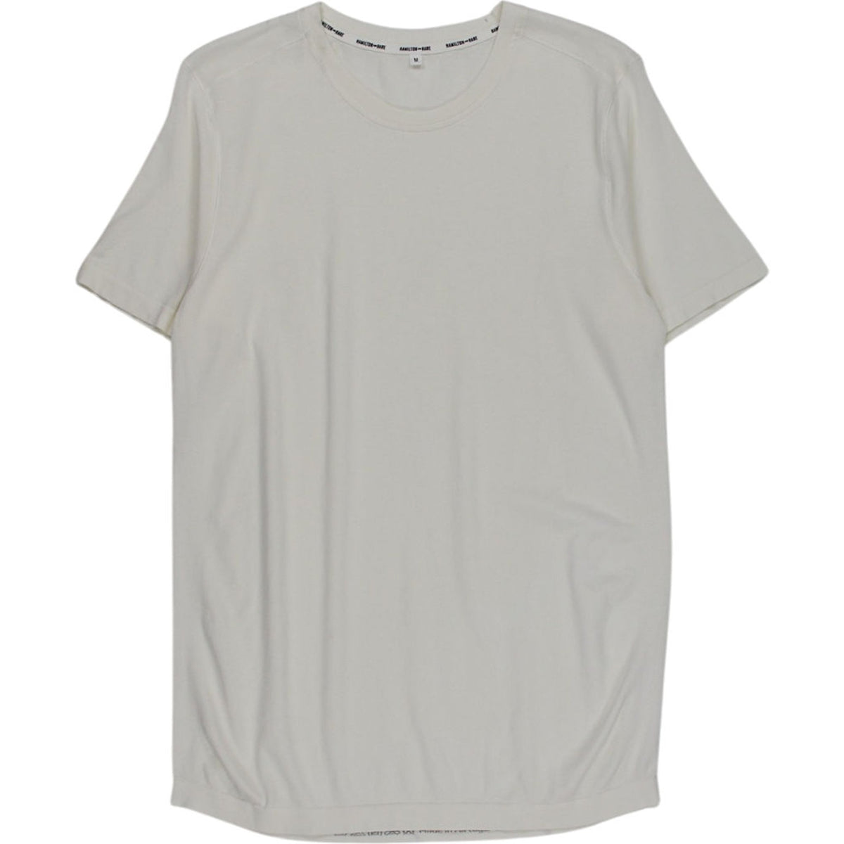 Hamilton + Hare Off White Crew Neck T-Shirt