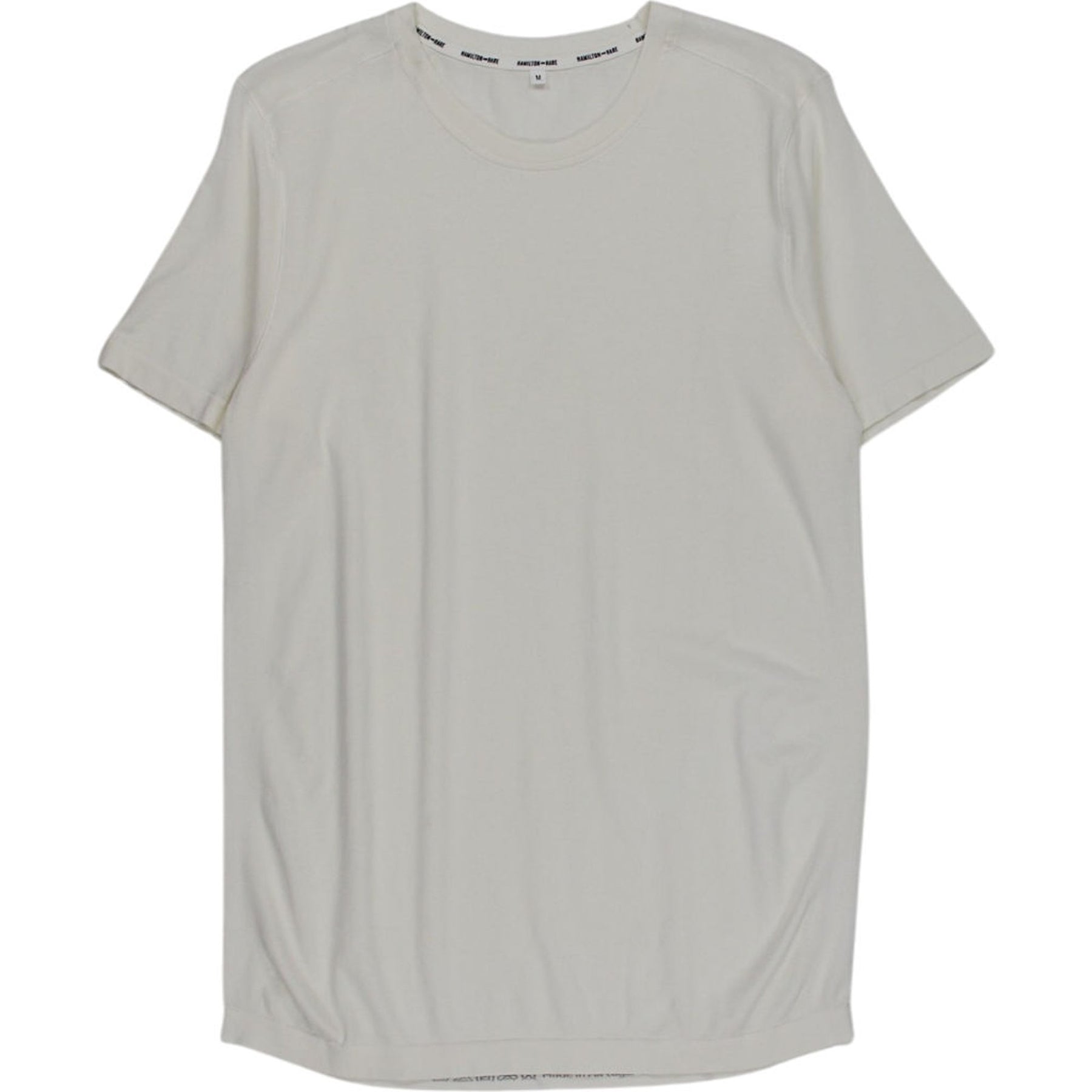 Hamilton + Hare Off White Crew Neck T-Shirt