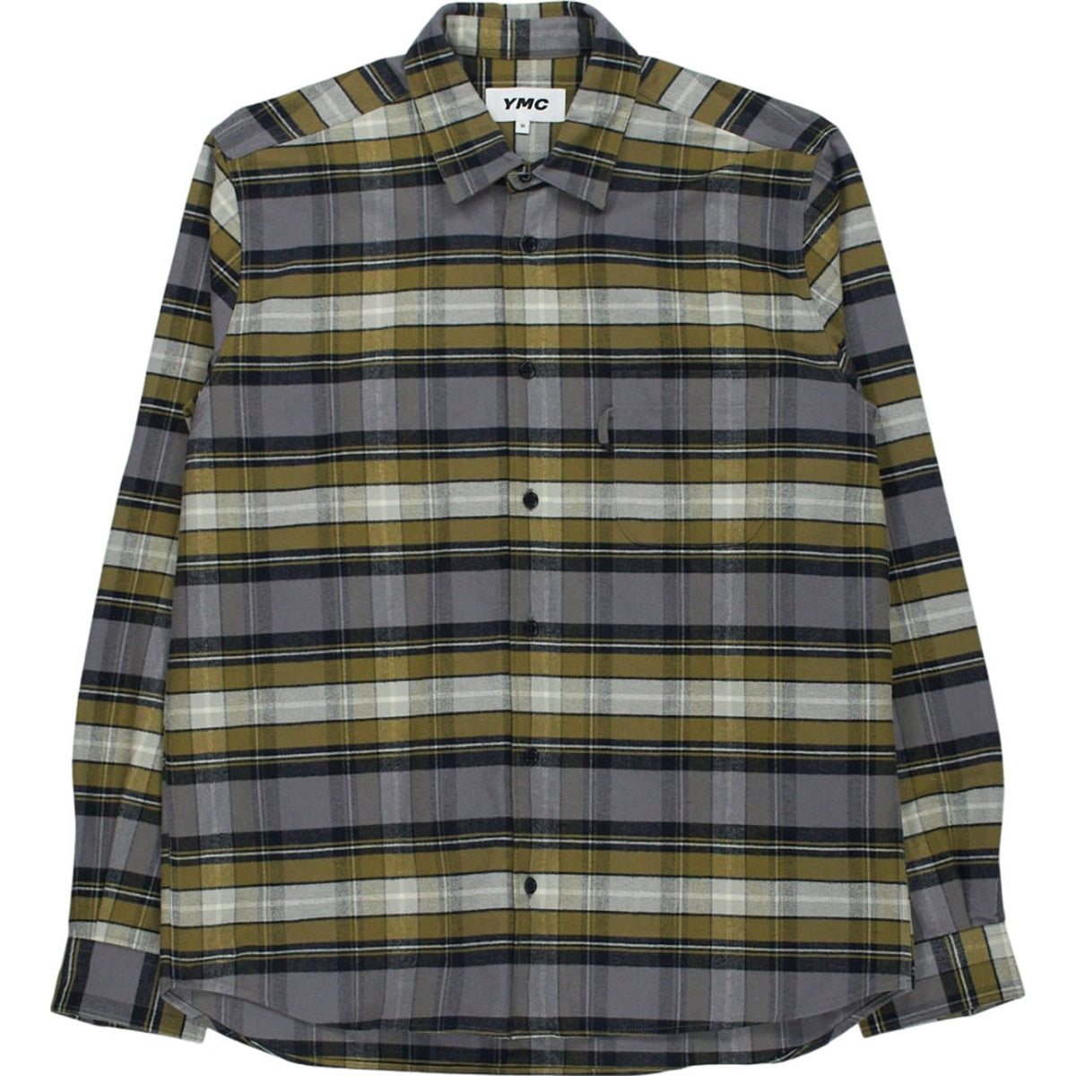 YMC Grey Plaid Shirt