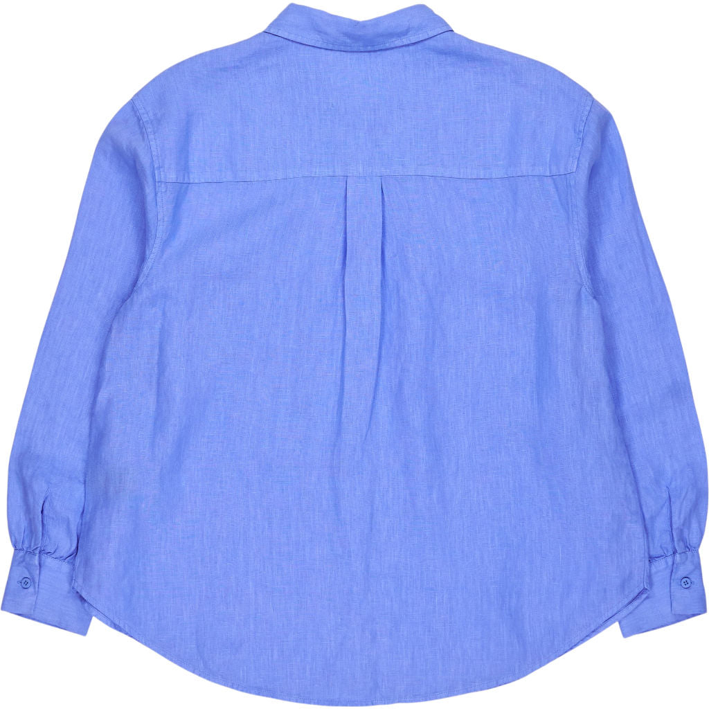 Hush Blue Heather Linen Shirt