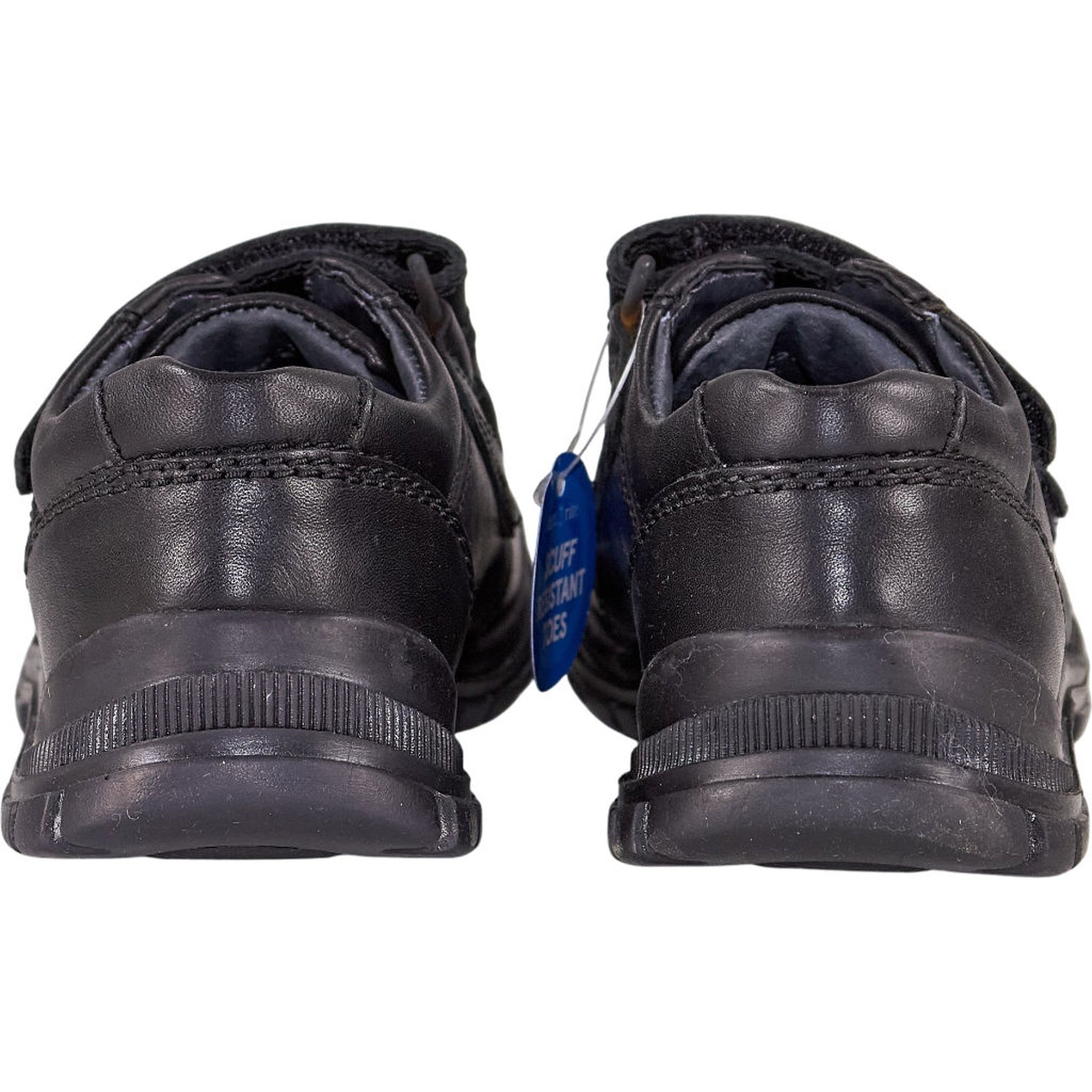 Start-Rite Black Leather Engineer Shoes
