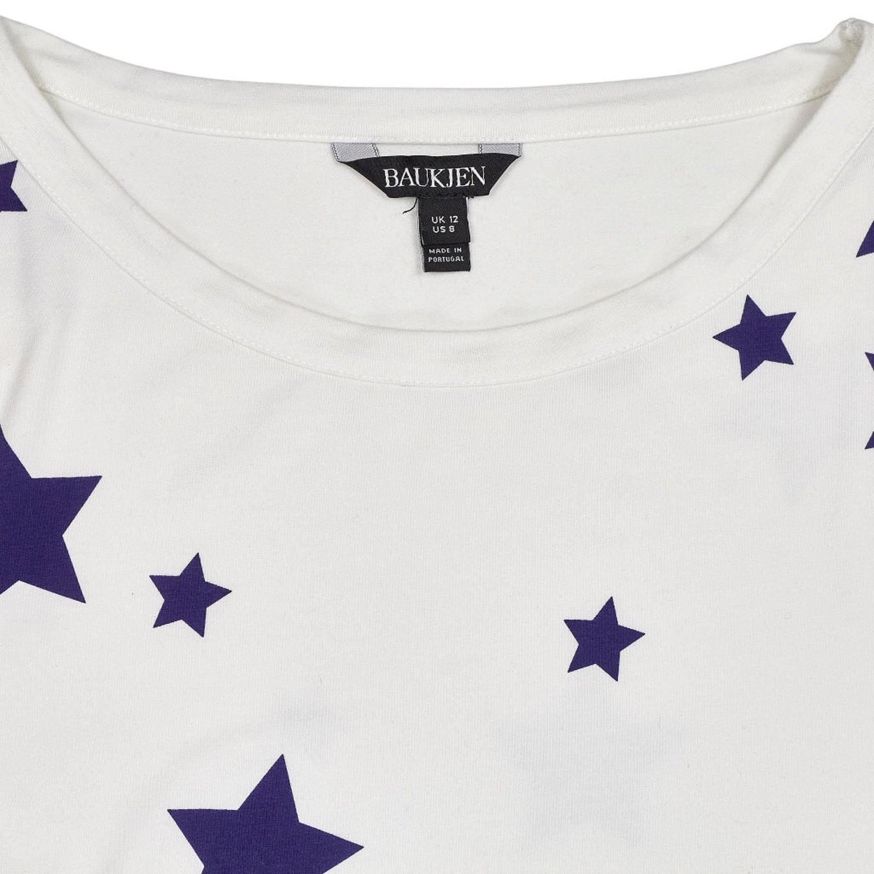 Baukjen White Star Print Long Sleeve Top