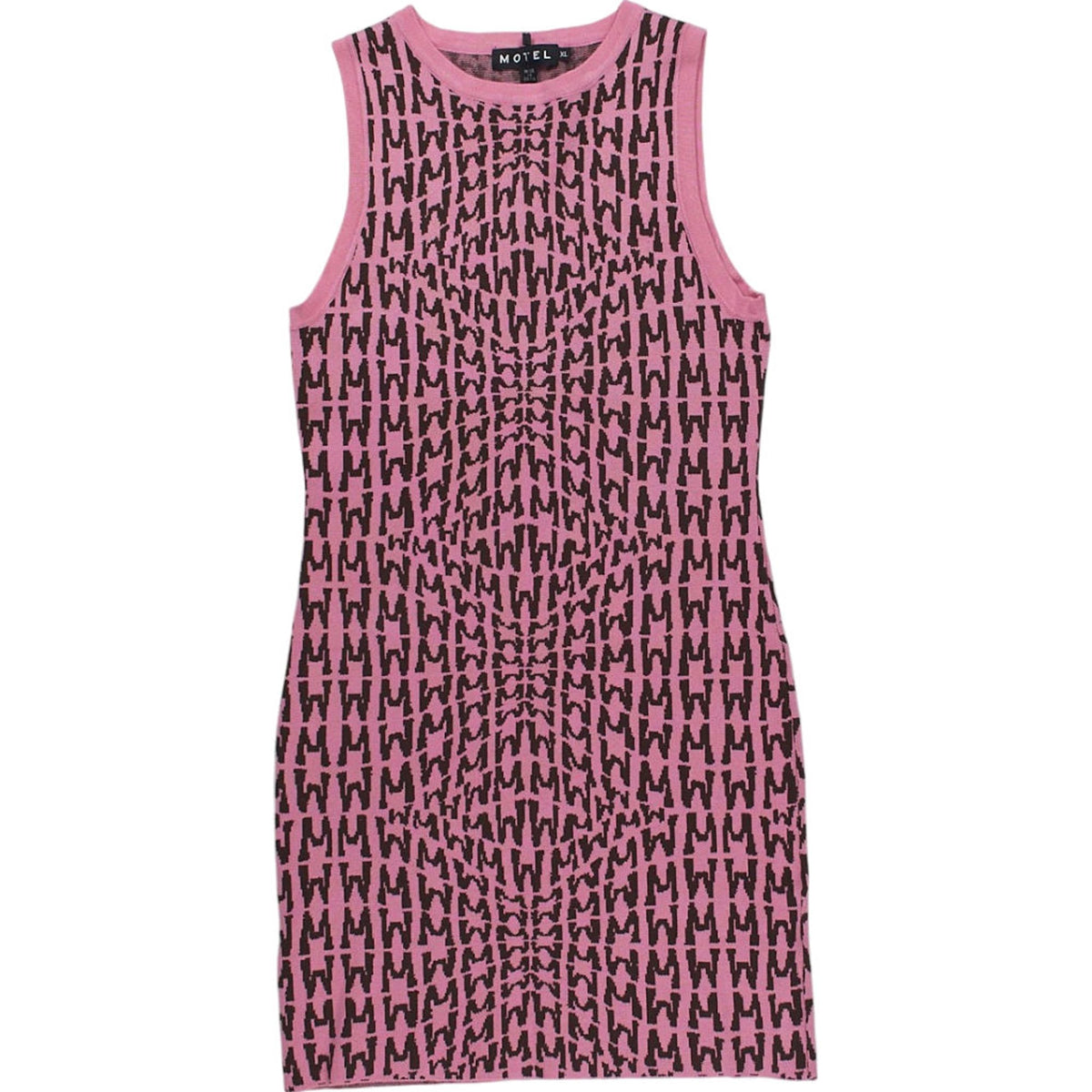 Motel Pink Graphic Gelda Dress