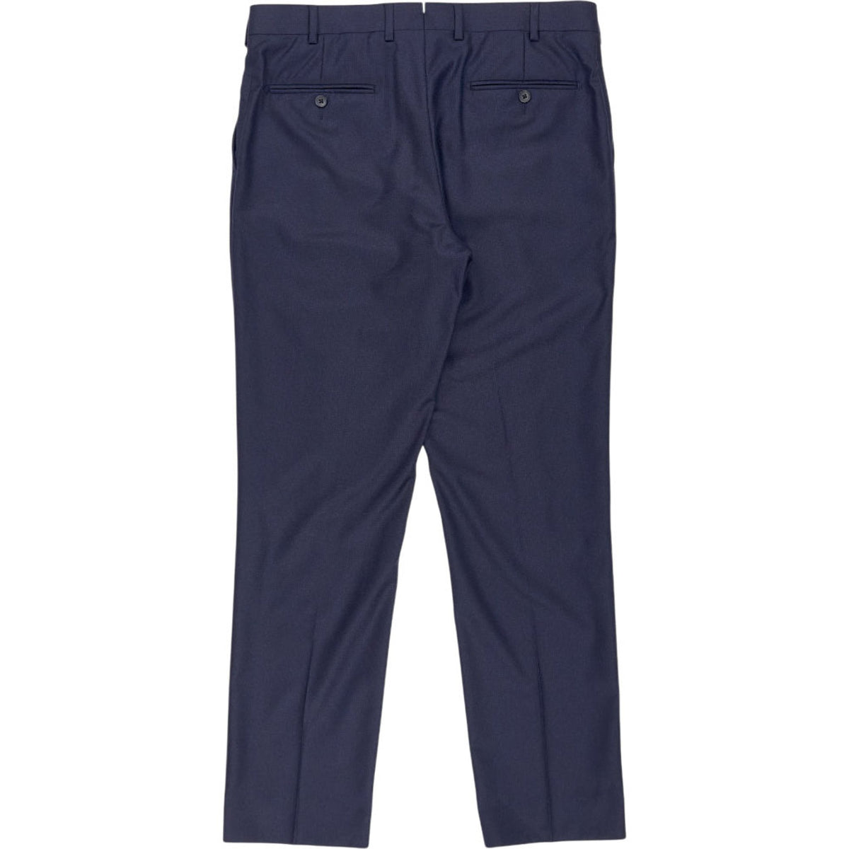 Moss Navy Tailored Fit Trousers