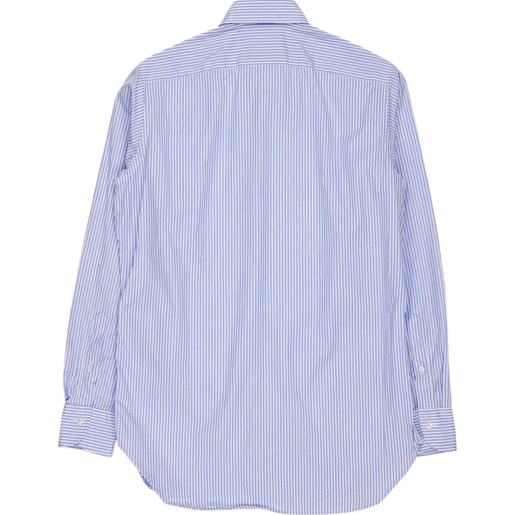 Drake's Blue Stripe Cotton Shirt