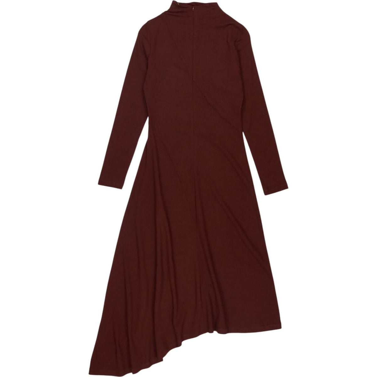 Vivere Bordeaux Lisa Asymmetric Dress