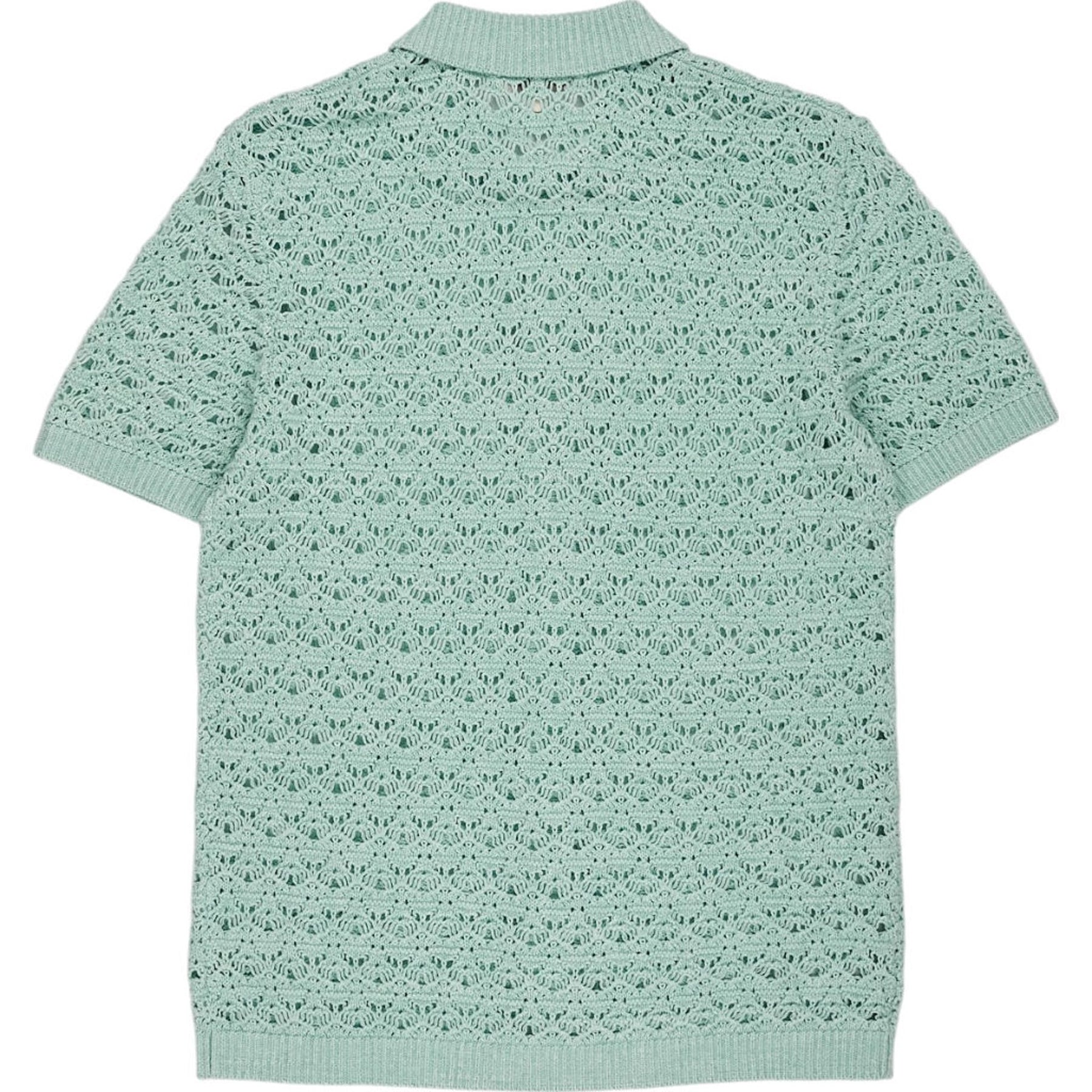 Moss Green Crochet Shirt