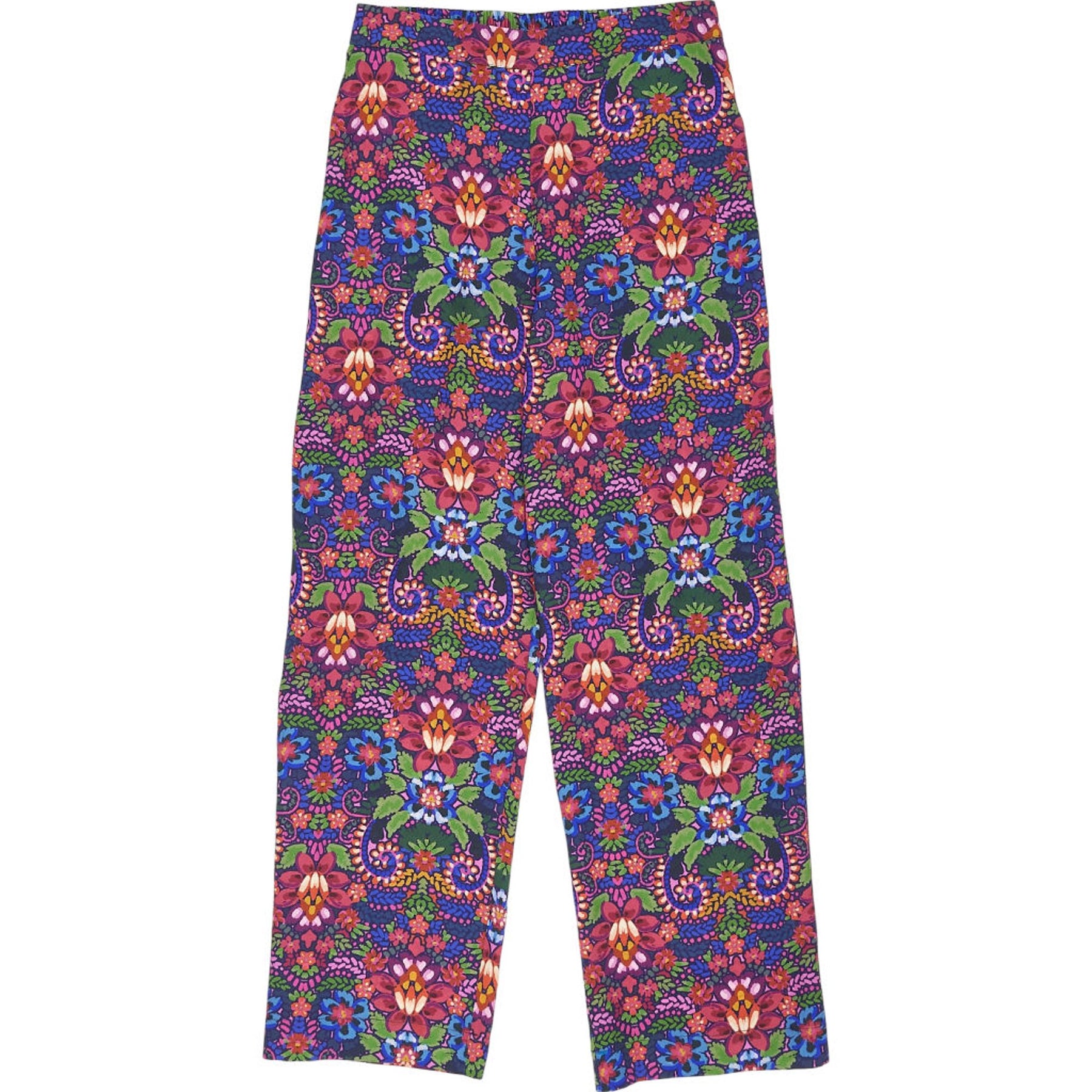 NRBY Multicolour Silk Floral Trousers
