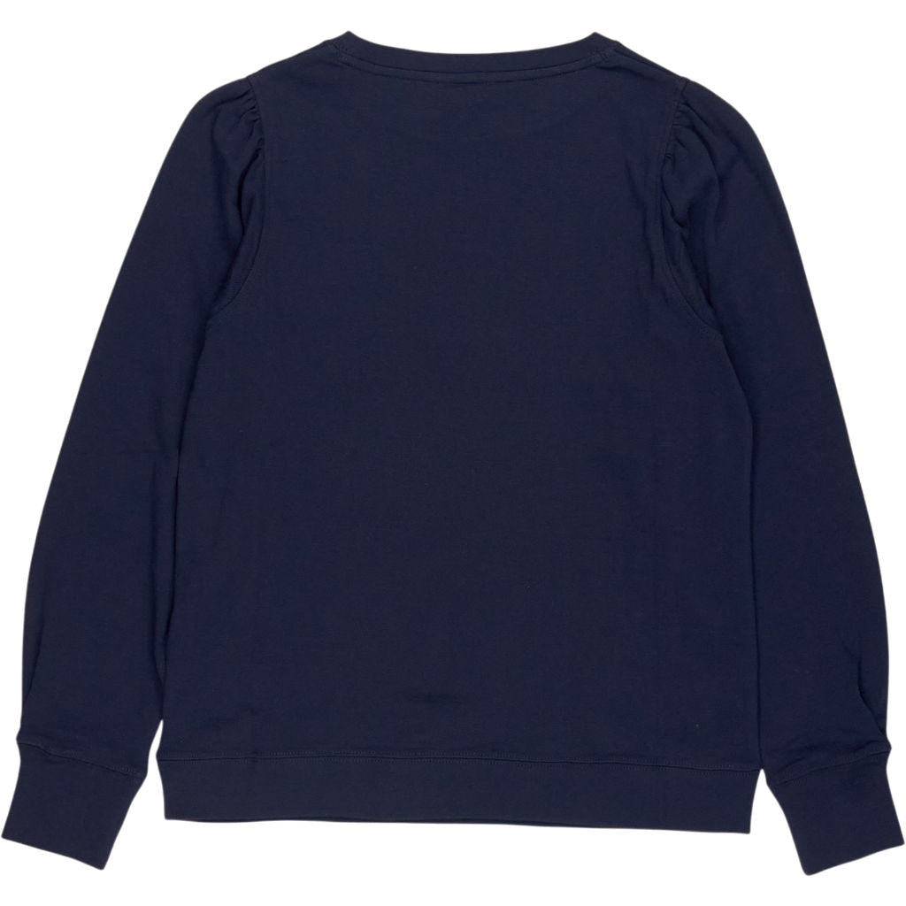 Hush Midnight Navy Emily Puff Sleeve Top