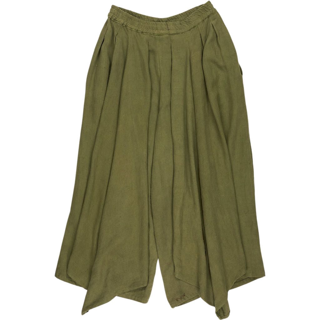 By Walid Green Wide-Leg Trousers