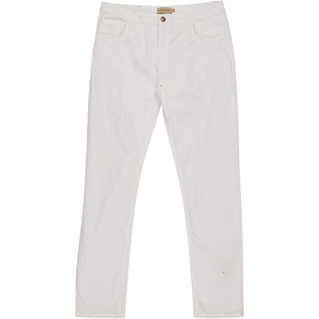Cordings White Cotton Trousers