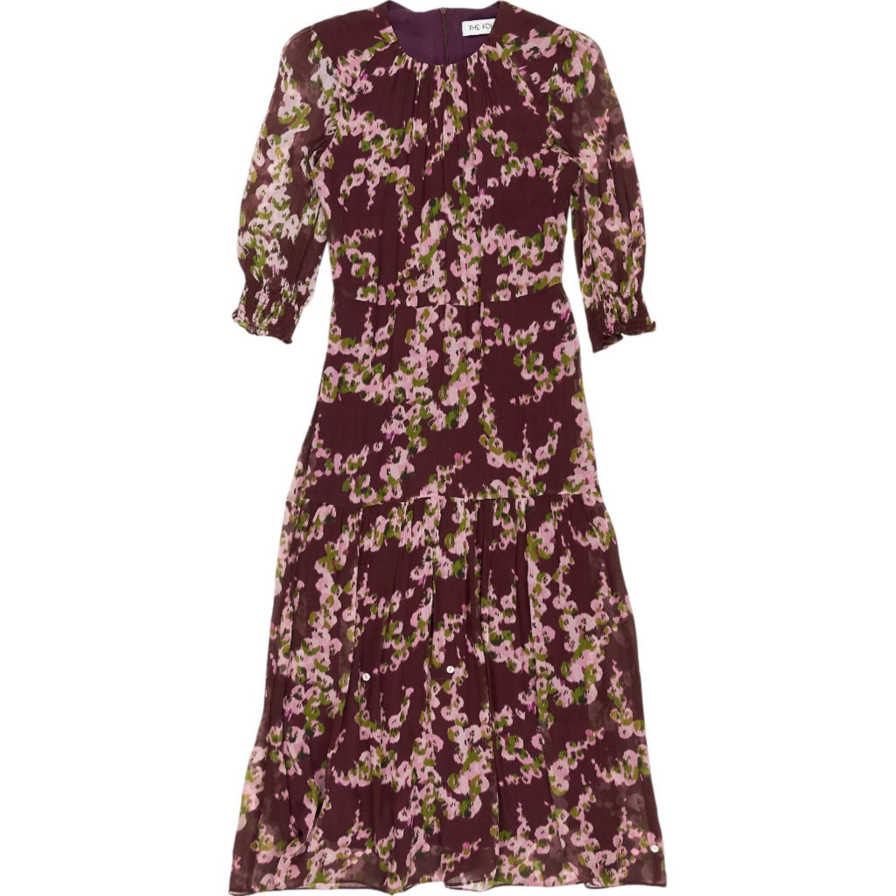 The Fold Floral Midi Dress