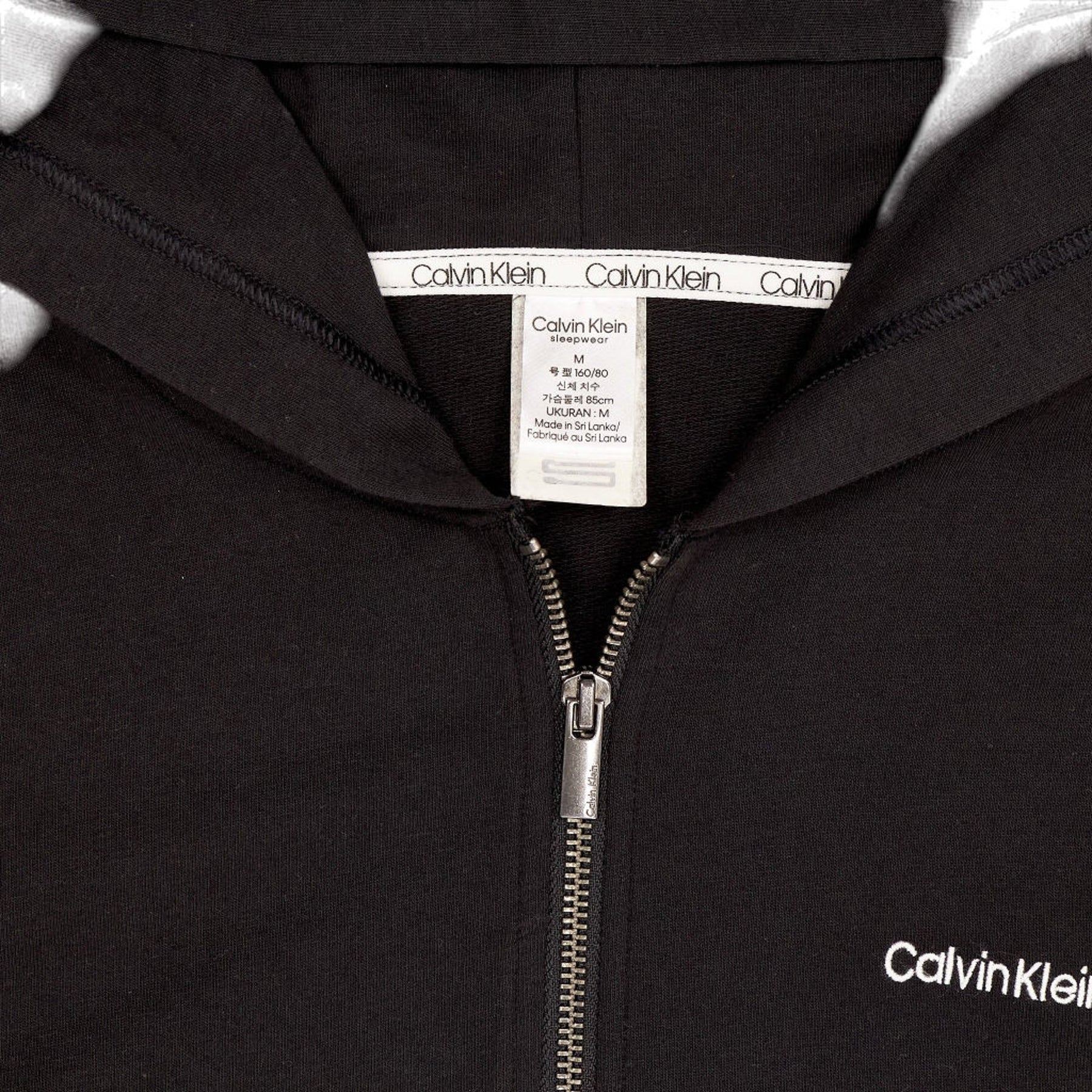 Calvin Klein Black Full Zip Hoodie