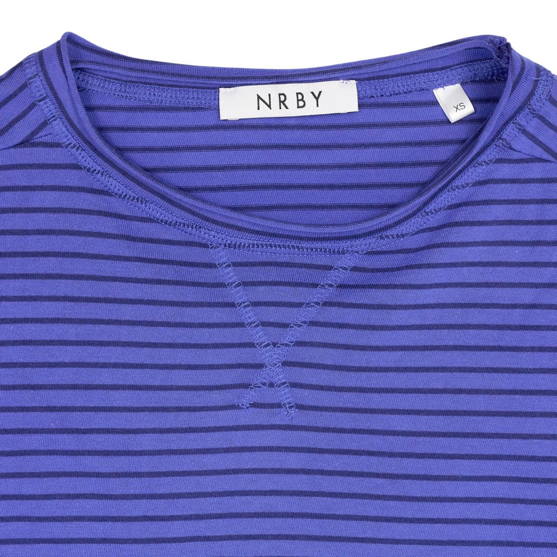 NRBY Blue Striped Long Sleeve Top