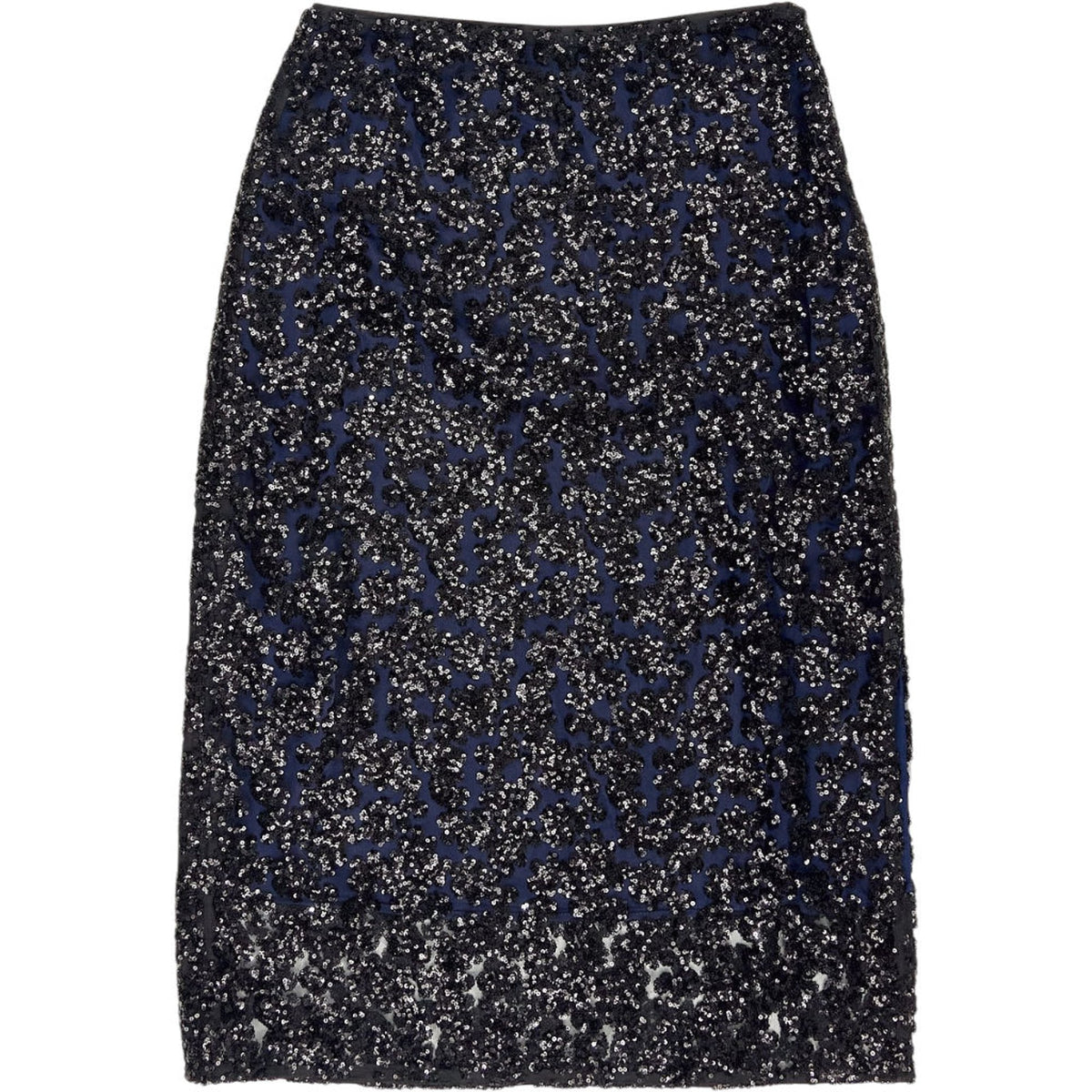 Whistles Black Sequin Pencil Skirt