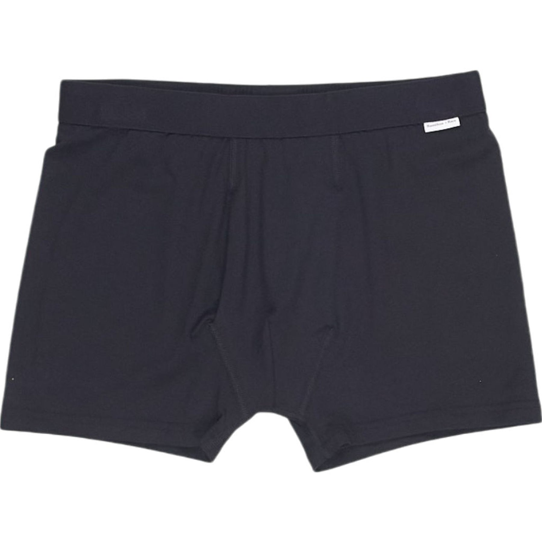Hamilton + Hare Elasticated Black Boxer Briefs