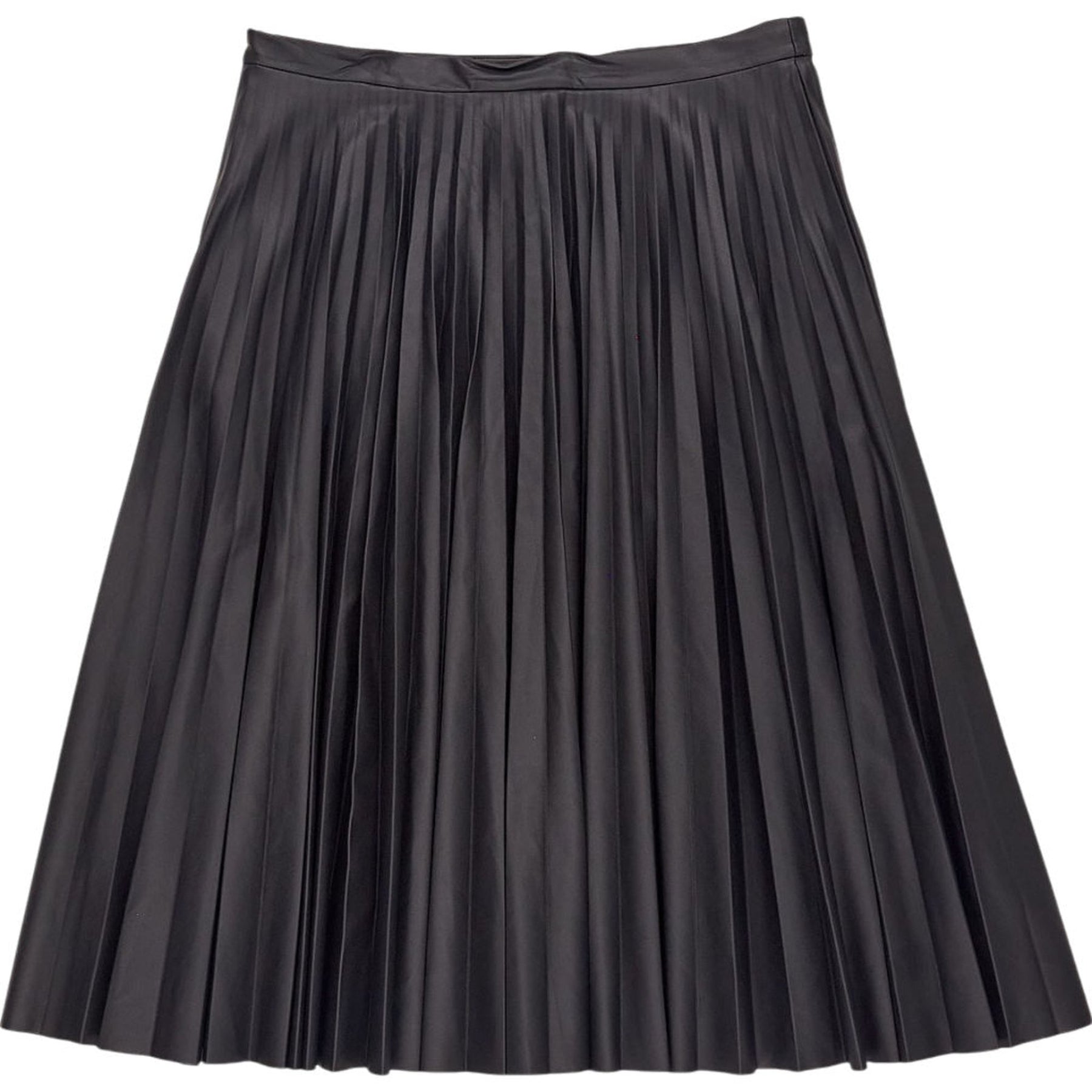 MaxMara Black Pleated Midi Skirt