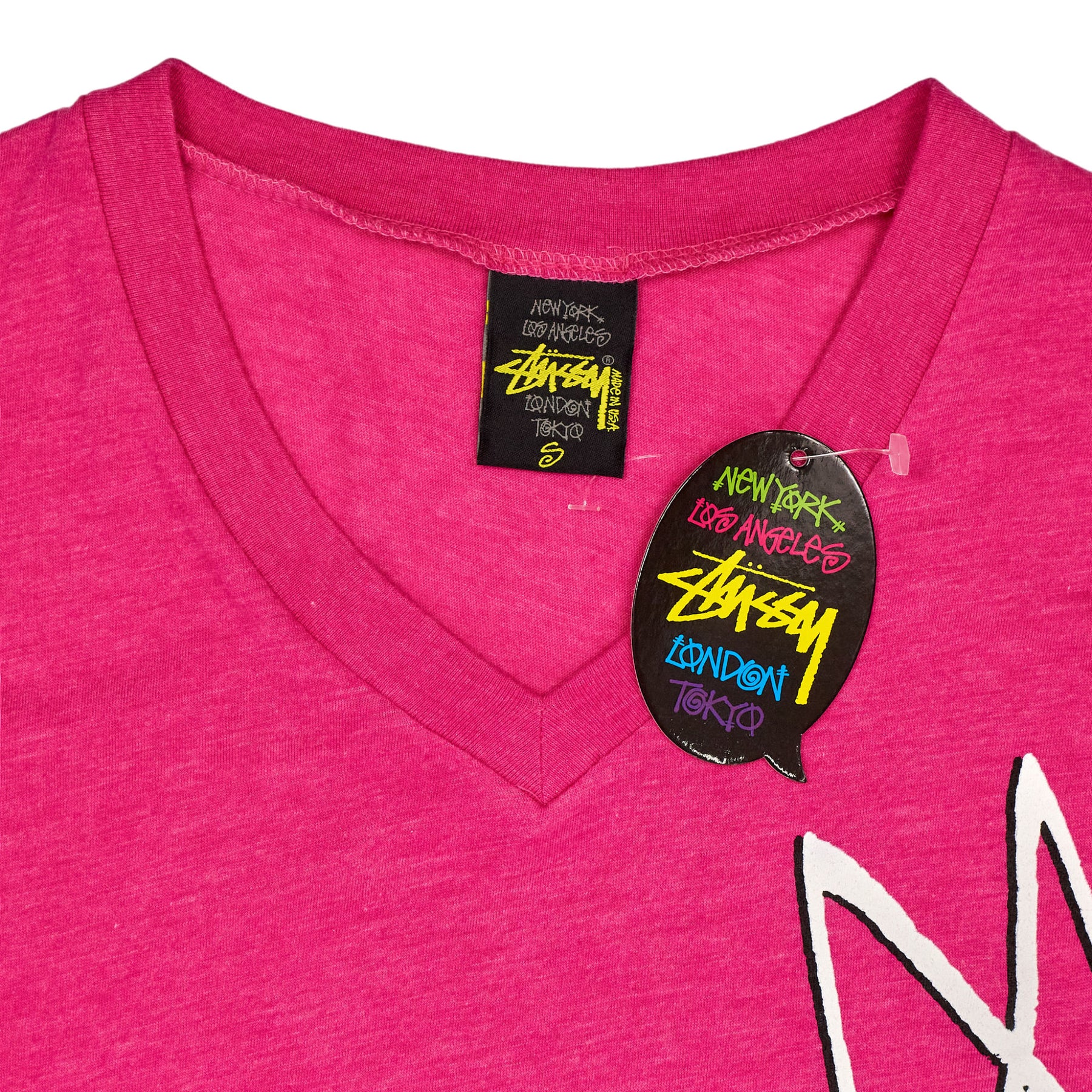 Stussy Pink Graphic T-Shirt