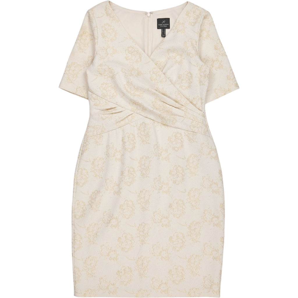 Adrianna Papell Cream Floral Dress