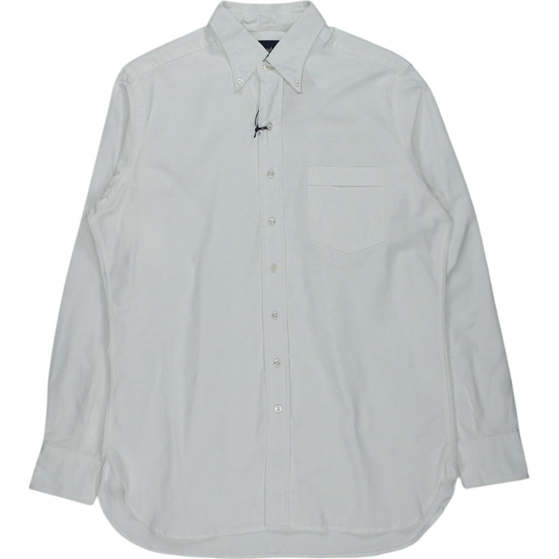 Drake's White Cotton Shirt