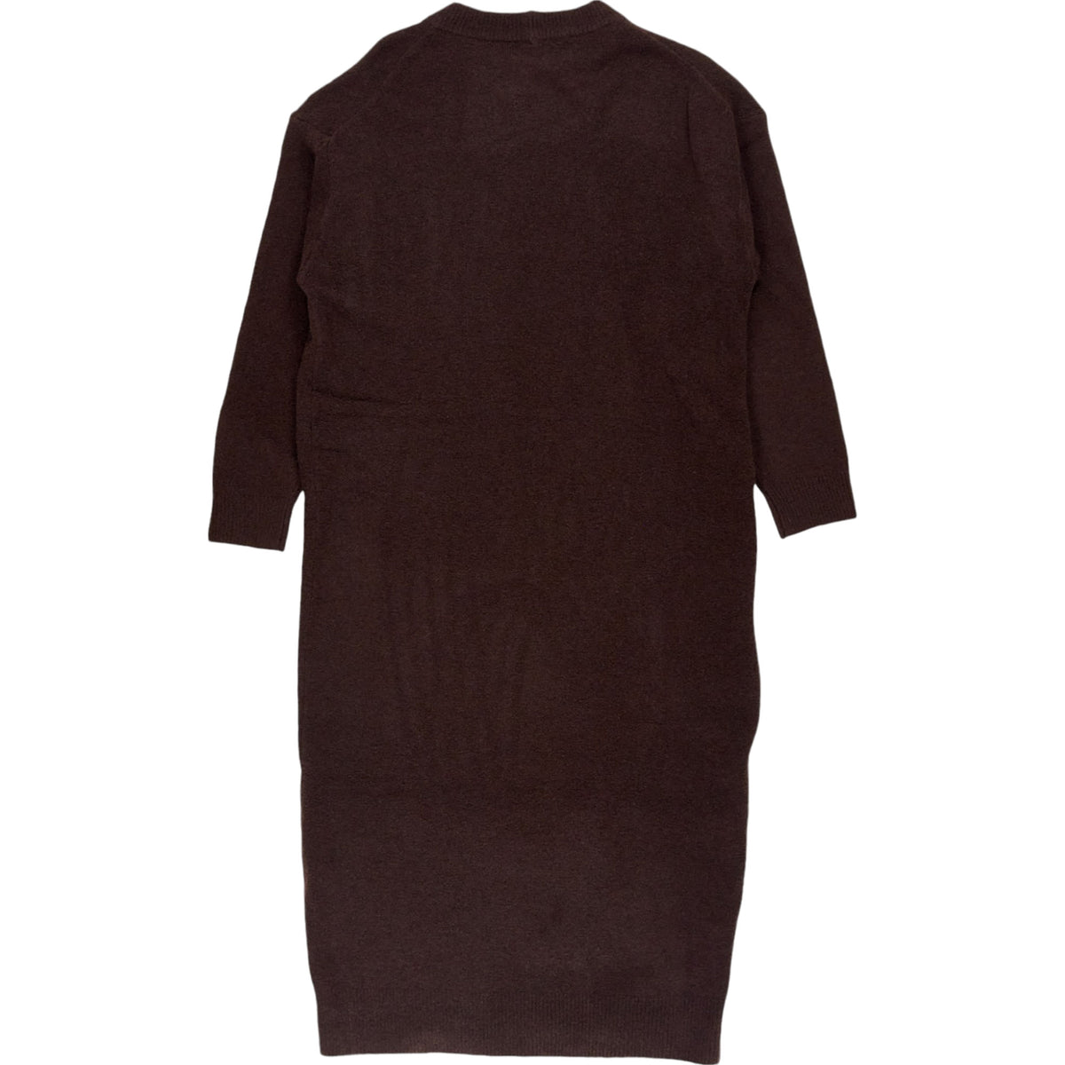 Hush Brown Fallon Crew Knitted Midi Dress