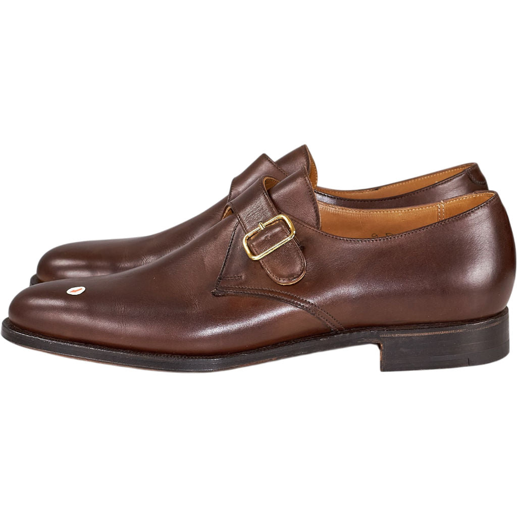 Crockett & Jones Brown Calf Monk Shoes