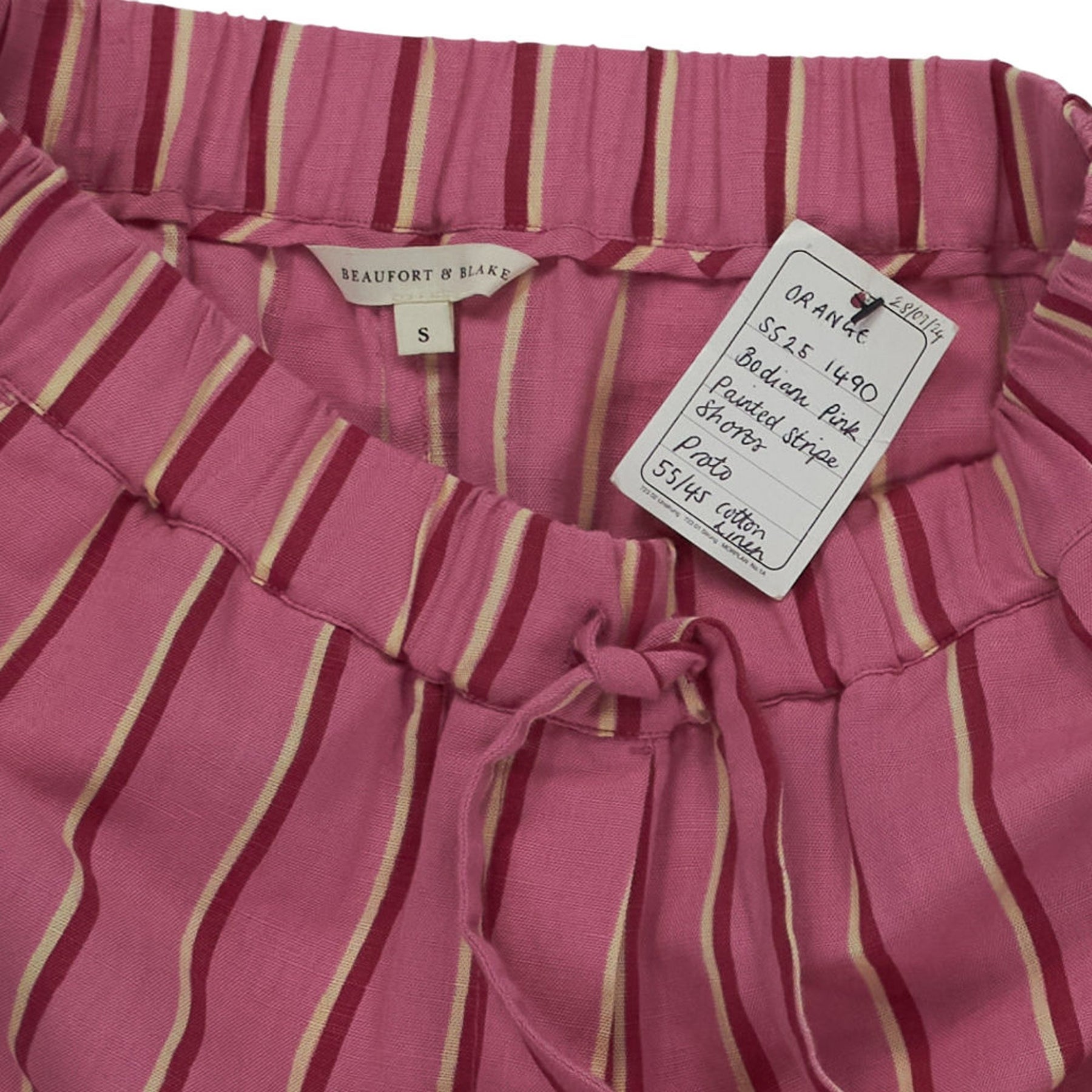 Beaufort & Blake Pink Striped Shorts