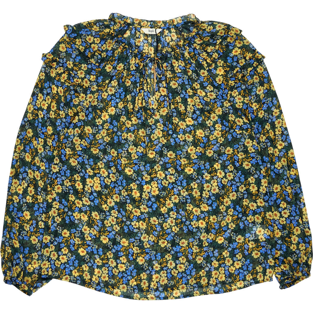 Hush Dark Pop Floral Sierra Frill Blouse