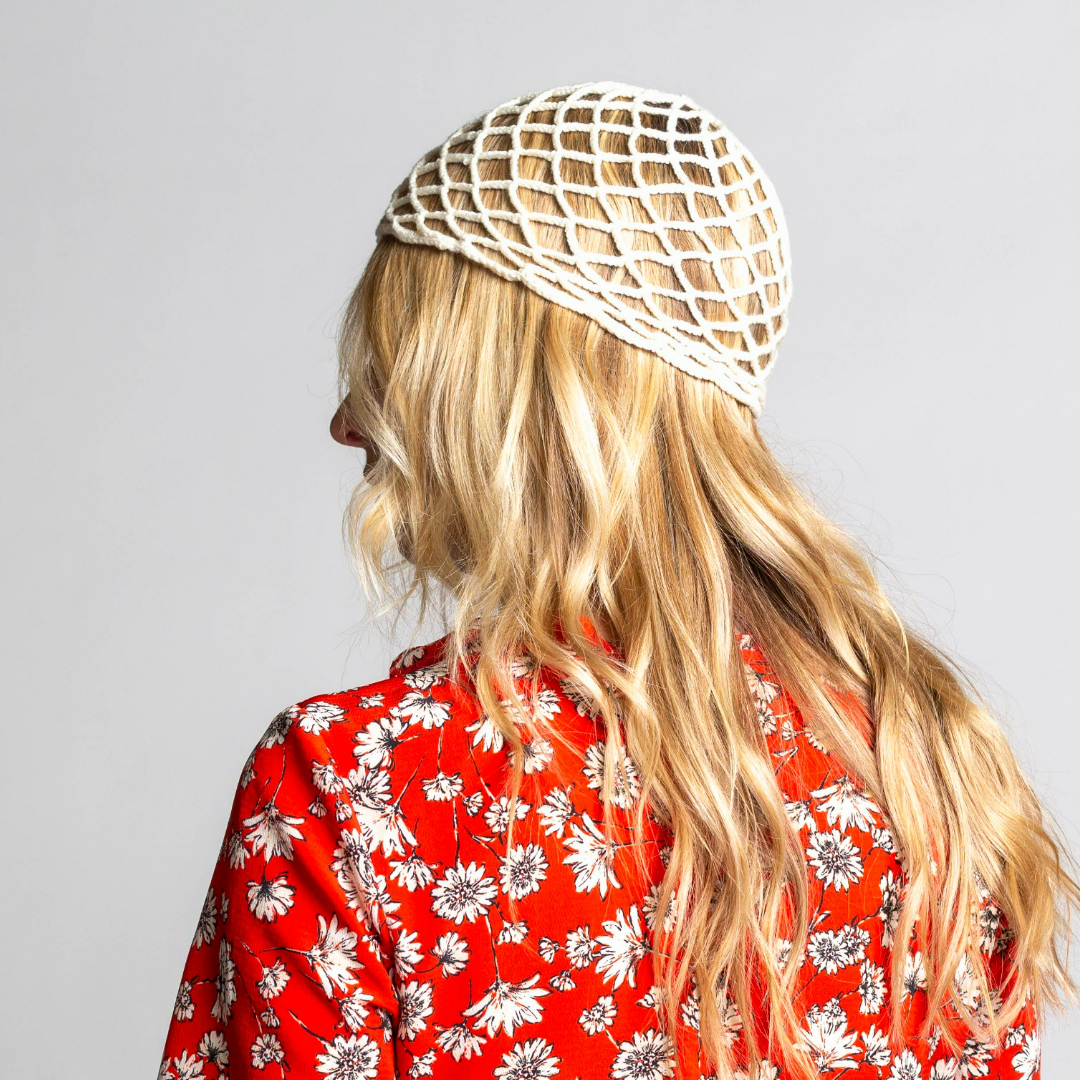 Vintage Cream Crochet Hat