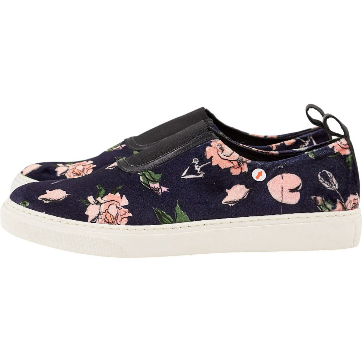 Mother of Pearl Floral Slip-On Sneakers