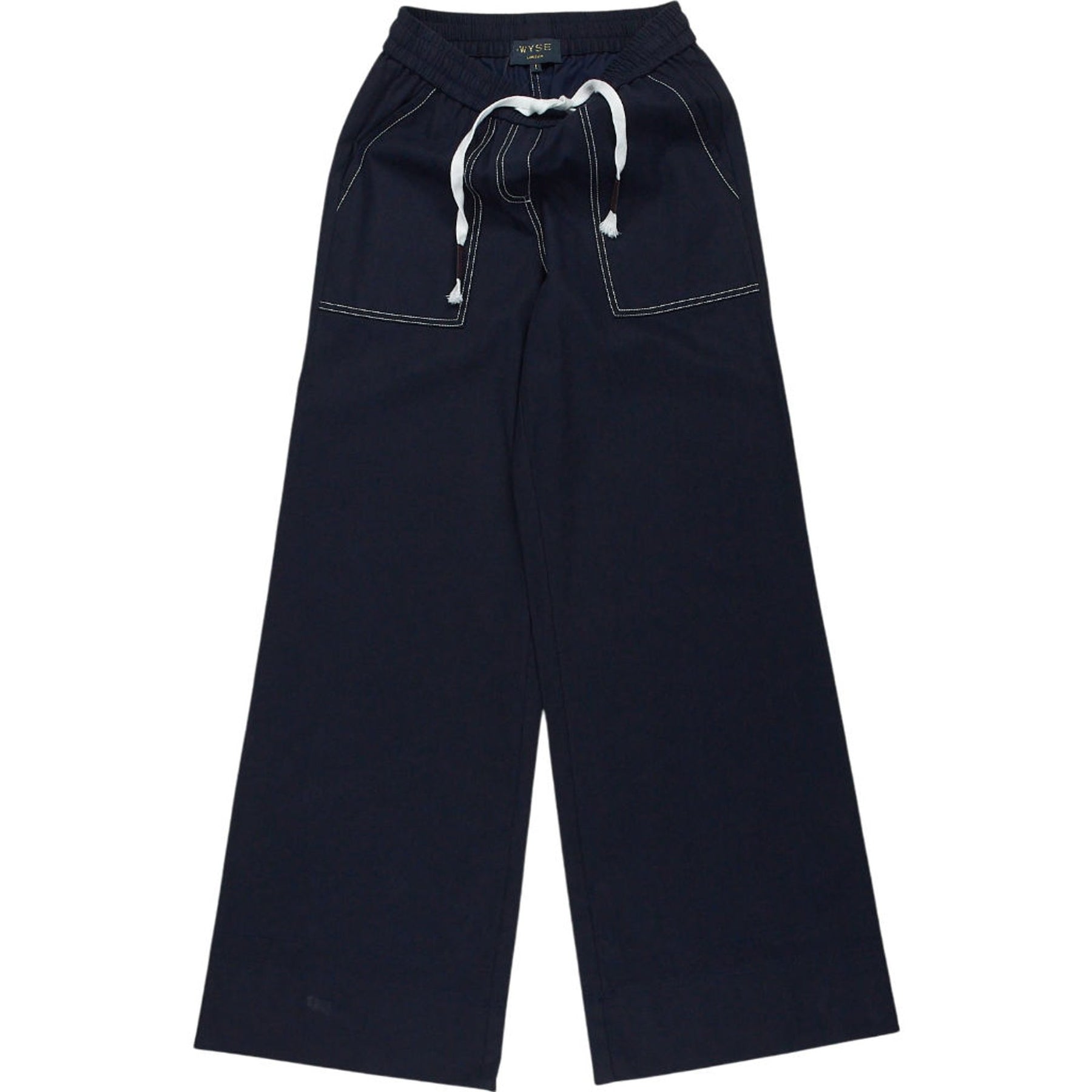 WYSE Navy Wide Leg Trousers