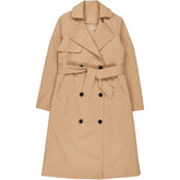 OMNES Beige Polyester Trench Coat