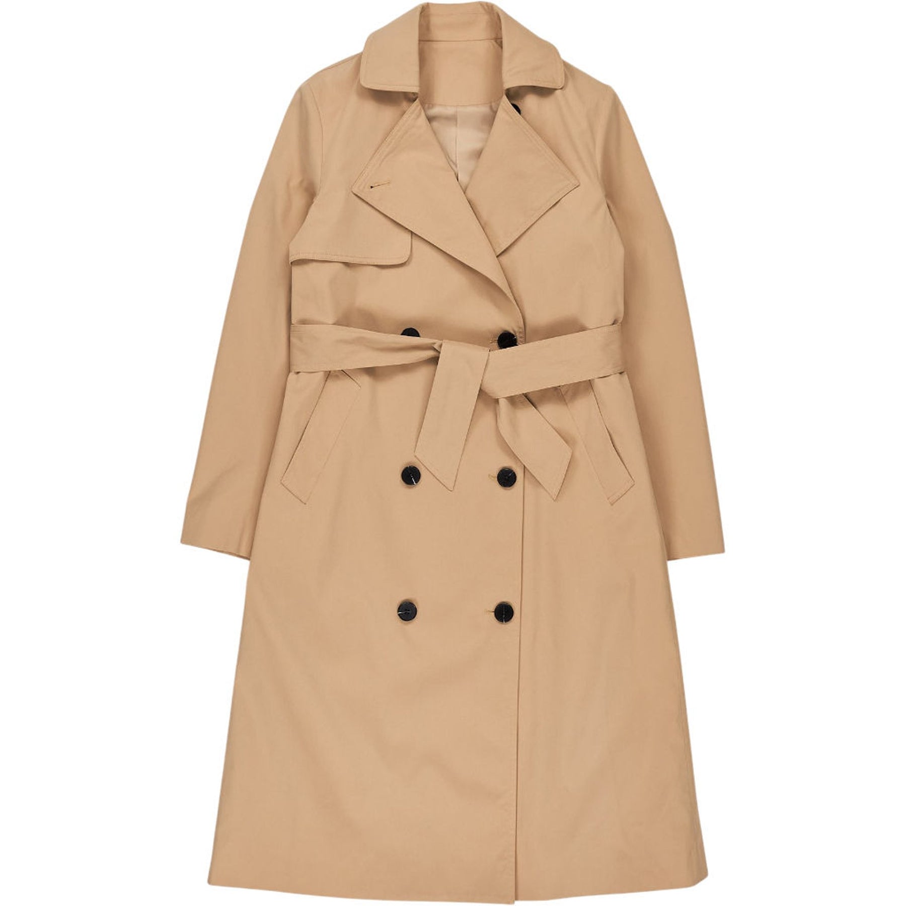 OMNES Beige Polyester Trench Coat