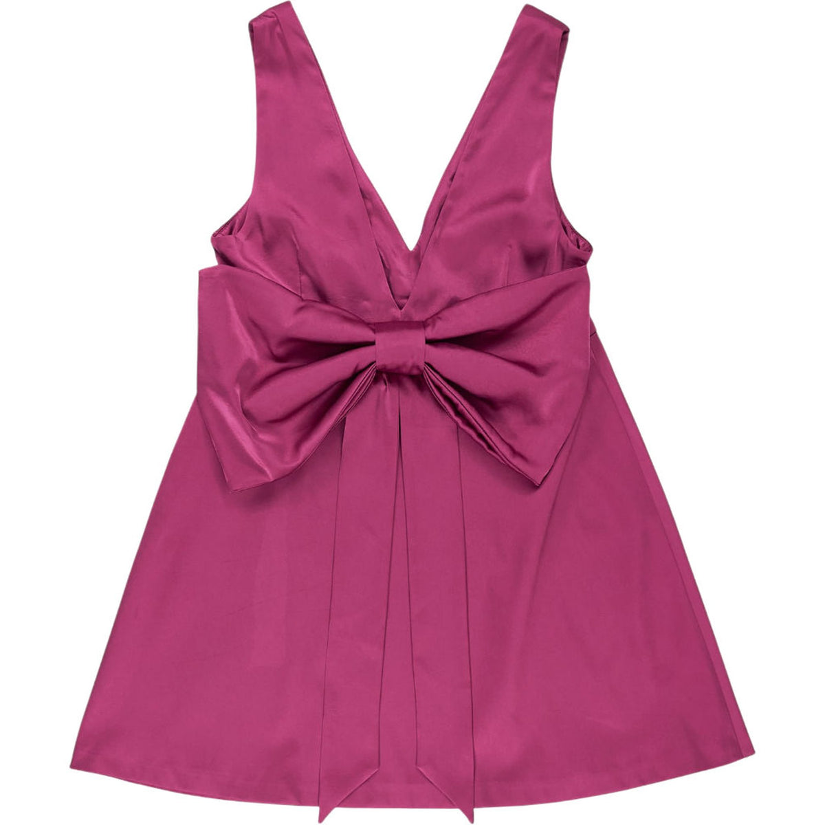 OMNES Pink Satin Bowlyn Dress